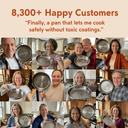Titanium Cooking Pan | Non Toxic and Chemical Free, Built to Last a Lifetime